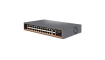 PoE šakotuvas 100Mbps 18portų +1000Mbps 6 portų + 2G uplink + 1G SFP